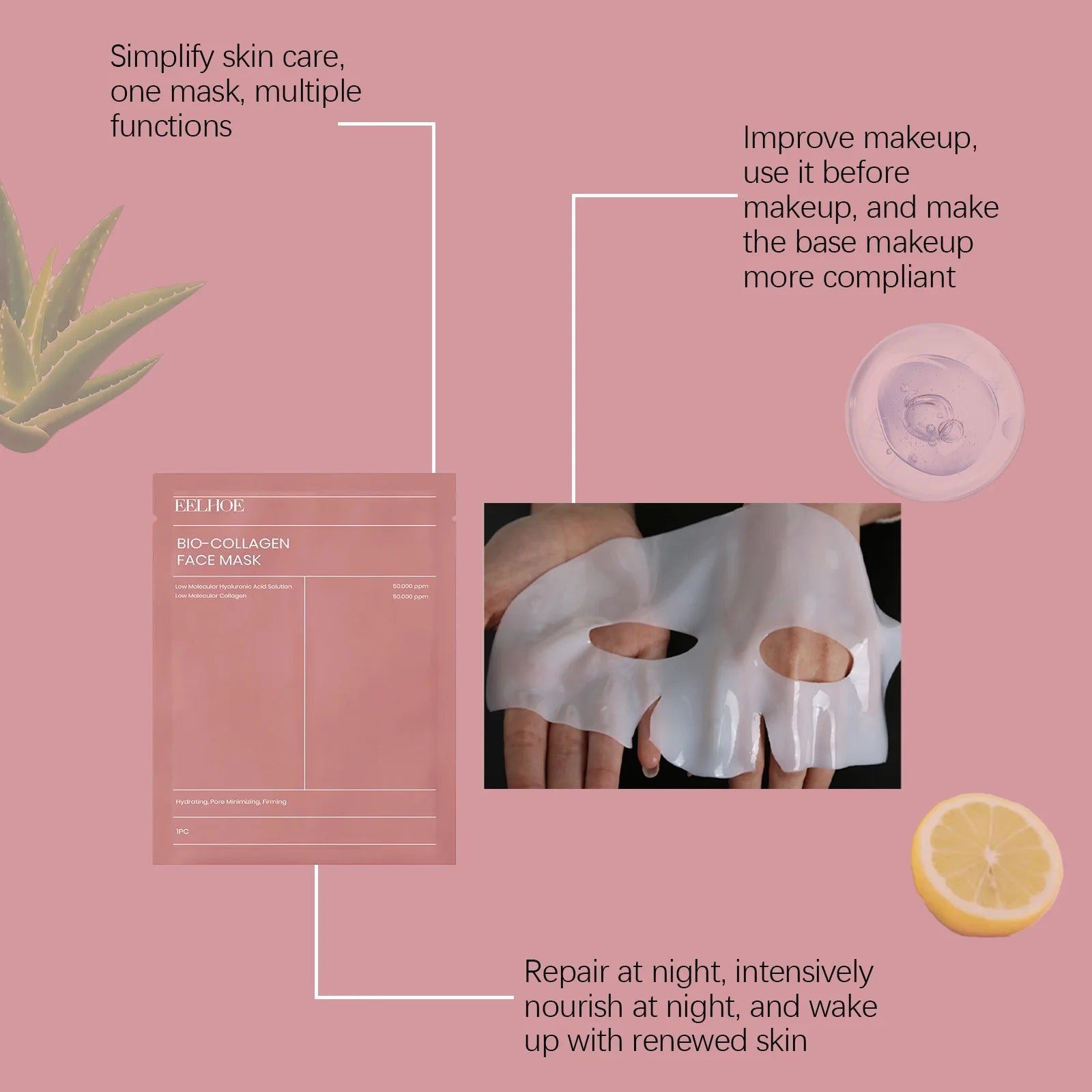 EELHOE GlowLift Bio-Collagen Mask - Voorya
